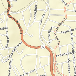 Huerta Grande Street Map