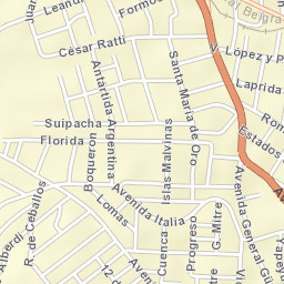 La Falda Street Map