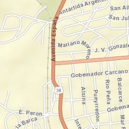 Valle Hermoso Street Map