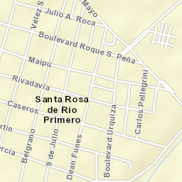 Santa Rosa de Río Primero Street Map