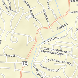 Río Ceballos Street Map