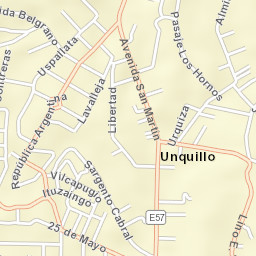Unquillo Street Map