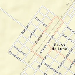Sauce de Luna Street Map