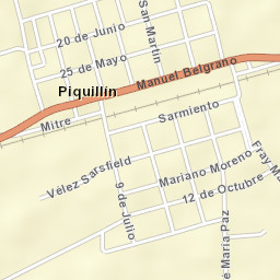 Piquillín Street Map