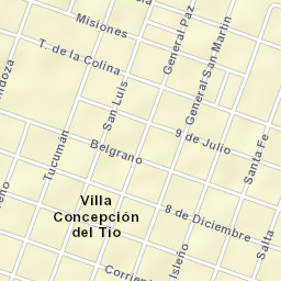 Villa Concepción del Tío Street Map