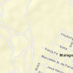 Malagueño Street Map