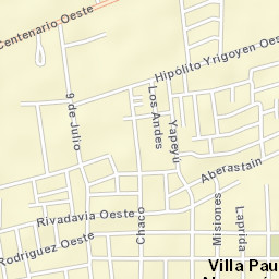 Villa Paula de Sarmiento Street Map