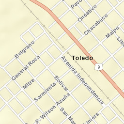 Toledo Street Map