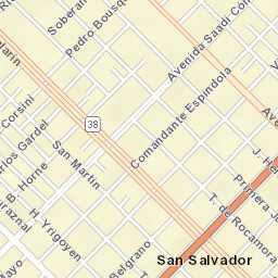 San Salvador Street Map