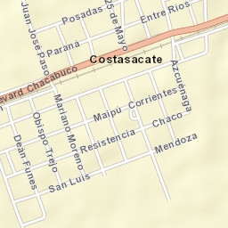 Costa Sacate Street Map