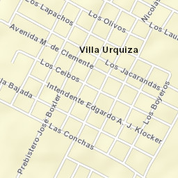 Villa Urquiza Street Map