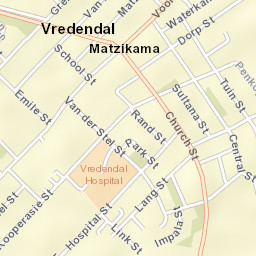 Vredendal Street Map
