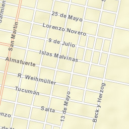 San Carlos Centro Street Map