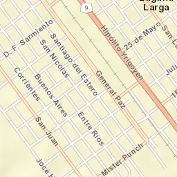 Laguna Larga Street Map