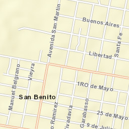 San Benito Street Map