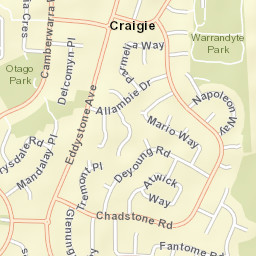 Craigie Street Map
