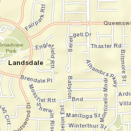 Landsdale Street Map
