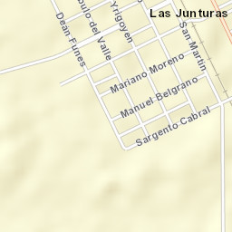 Las Junturas Street Map