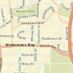Watermans Bay Street Map