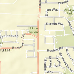 Kiara Street Map