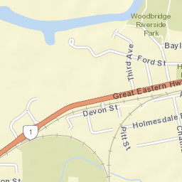 Woodbridge Street Map