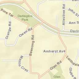 Darlington Street Map