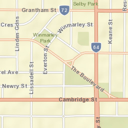 Cambridge Street Map