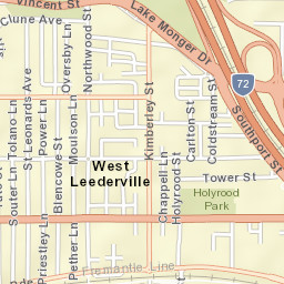 West Leederville Street Map