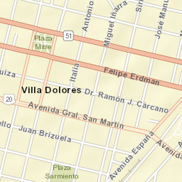 Villa Dolores Street Map