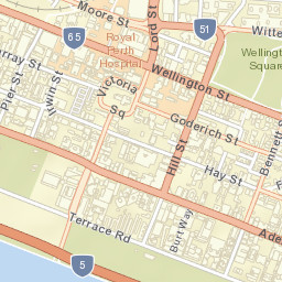 East Perth Street Map