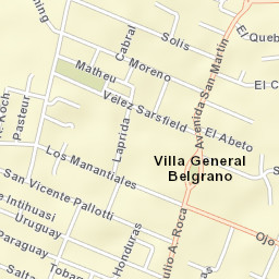 Villa General Belgrano Street Map