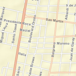 Coronda Street Map