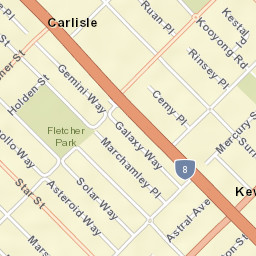 Carlisle Street Map