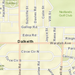 Dalkeith Street Map