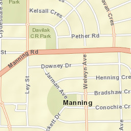 Manning Street Map