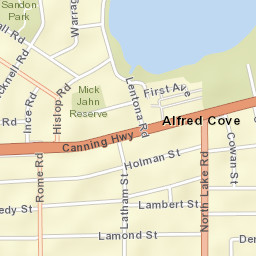 Alfred Cove Street Map