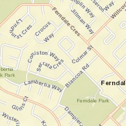 Ferndale Street Map
