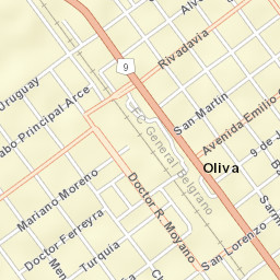 Oliva Street Map