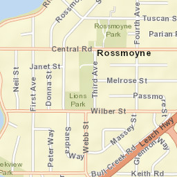 Rossmoyne Street Map