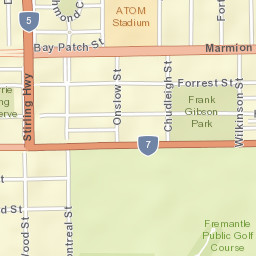 Fremantle Street Map
