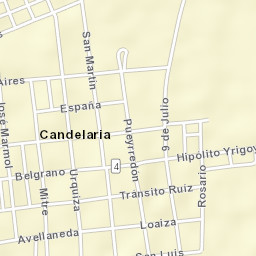 Candelaria Street Map