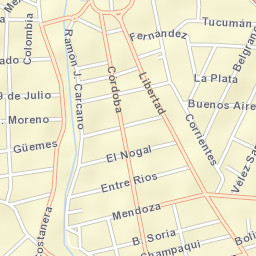 Santa Rosa de Calamuchita Street Map