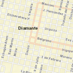 Diamante Street Map