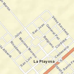 La Playosa Street Map