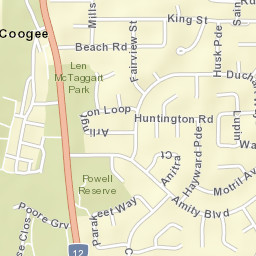 Coogee Street Map