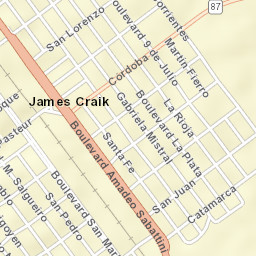 James Craik Street Map
