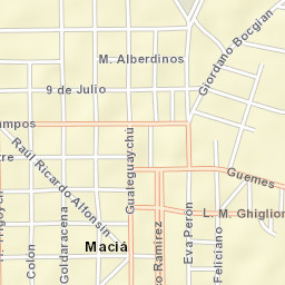 Maciá Street Map