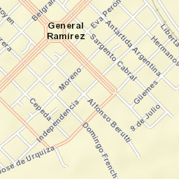 General Ramírez Street Map