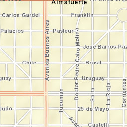 Almafuerte Street Map