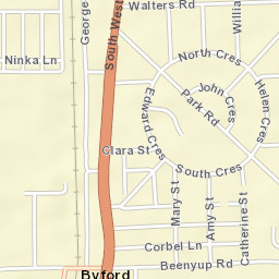 Byford Street Map